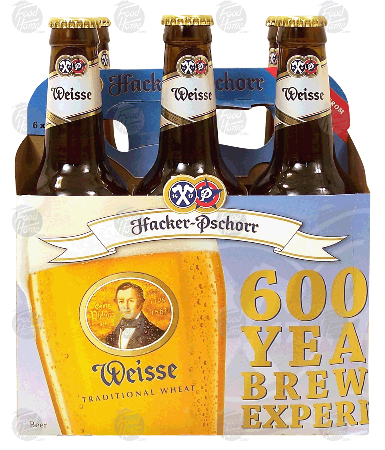 Hacker-Pschorr Wheat Beer Weisse 12 Oz 6 Pk, 6 Pk w/Bottle Full-Size Picture